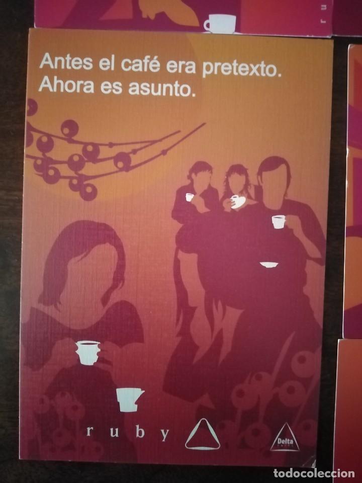 Postales: Lote de 7 postales de Caf&eacute;s Delta. Distintas. - Foto 5