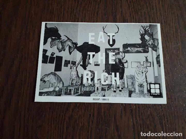 Postales: postal de publicidad, eat the rich, insight 51