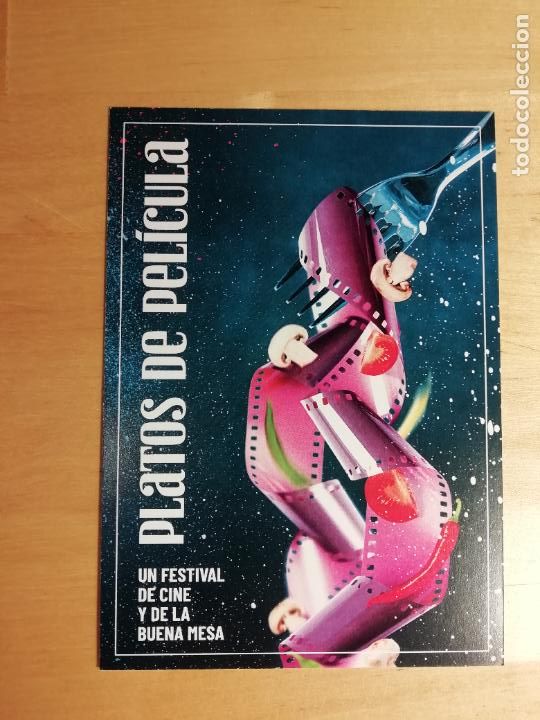 Postales: Postal Platos de pel&iacute;cula Alcine 50 Programa gastron&oacute;mico Festival de Cine de Alcal&aacute; de Henares 2021