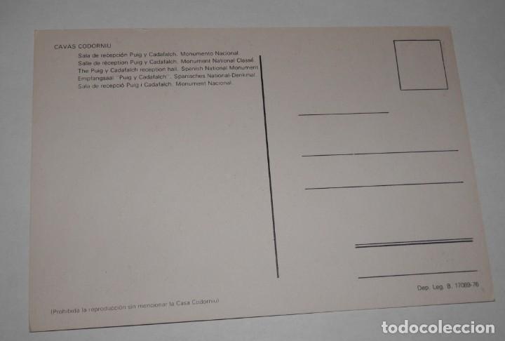 Postales: TARJETA POSTAL DE LAS CAVAS CODORNIU - Foto 2