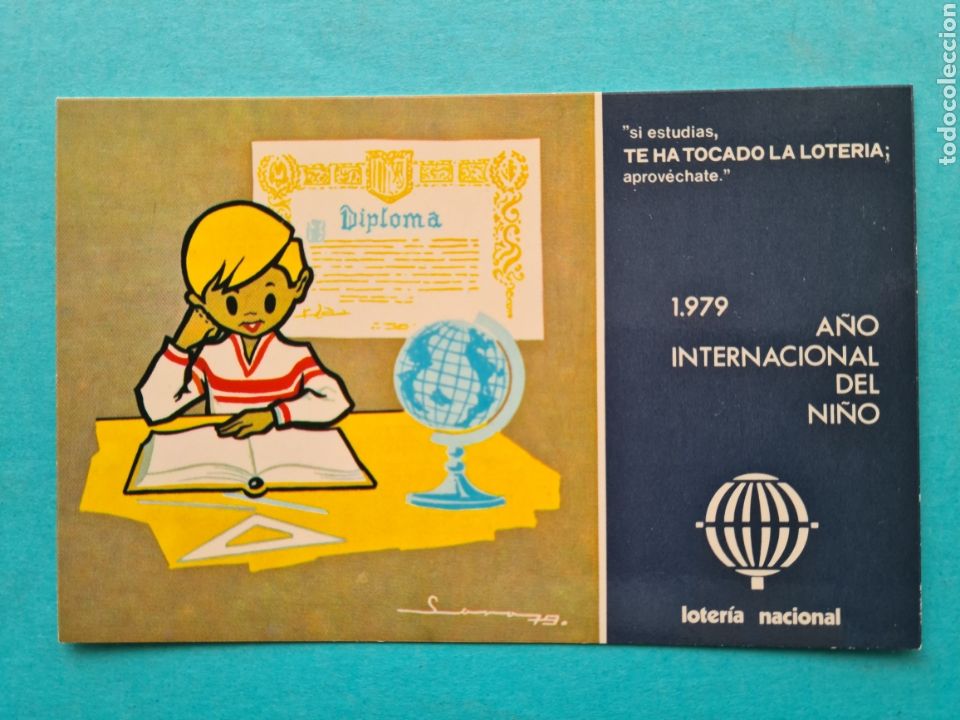 Cartes Postales: T. POSTAL PUBLICIDAD LOTERIA NACIONAL 1979 A&Ntilde;O INTERNACIONAL DEL NI&Ntilde;O - NUEVA SIN CIRCULAR