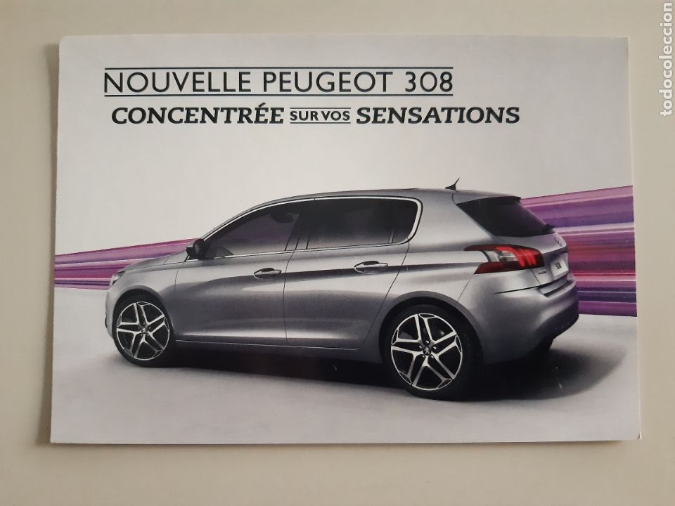 Postales: Tarjeta postal publicidad de coche Peugeot 308 francesa a&ntilde;o 2018
