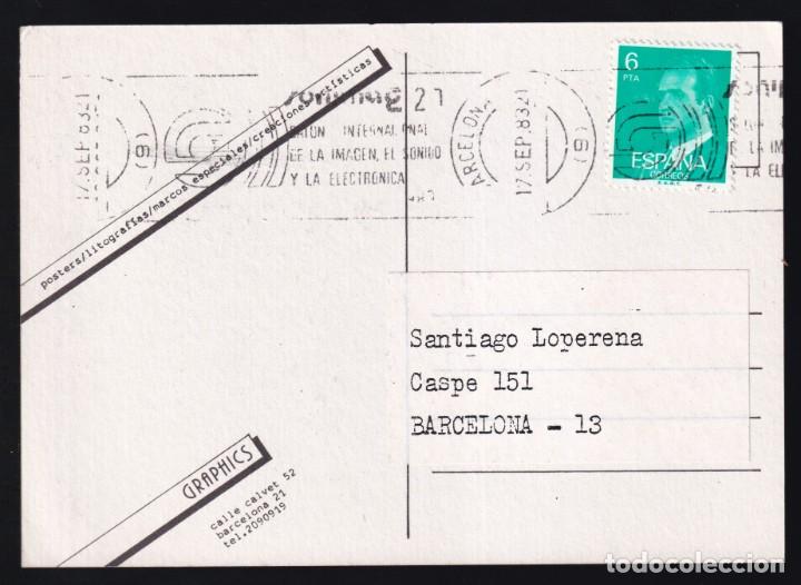 Postales: Barcelona. *Graphics* Circulada 1983. - Foto 2