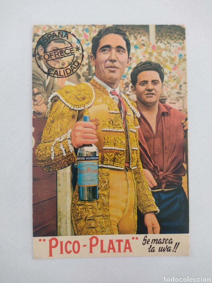 Postales: antigua postal pico plata se masca la uva - Foto 1