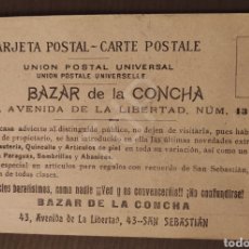 Postales: POSTAL PUBLICITÀRIA - BAZAR LA CONCHA SAN SEBASTIAN - DONOSTI -