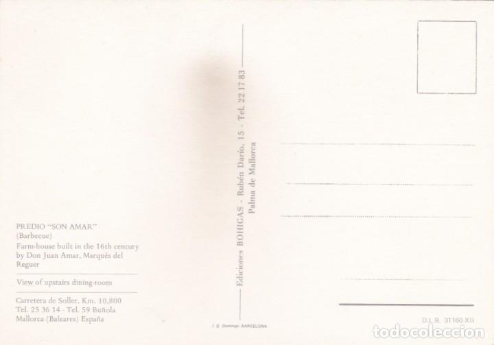 Postales: PREDIO &rdquo;SON AMAR&rdquo;. BU&Ntilde;OLA. MALLORCA (1969) - Foto 2