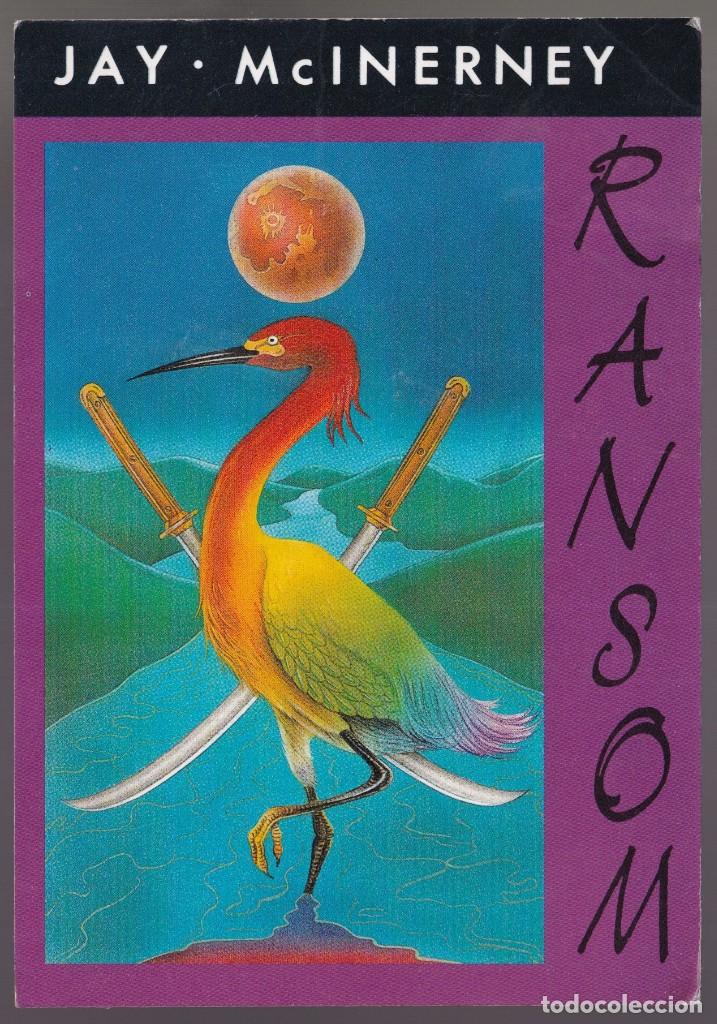 Postales: Editorial Edhasa. *Jay McInerney - Ranson* Circulada 1988. - Foto 1