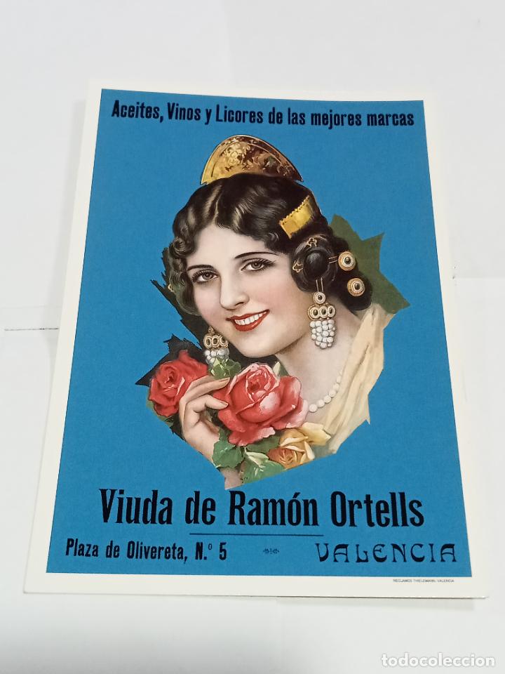 Postcards: TARJETA POSTAL. PUBLICIDAD. COLECCI&Oacute;N CARLOS VELASCO. ACEITES, VINOS Y LICORES VIUDA RAMON ORTELLS