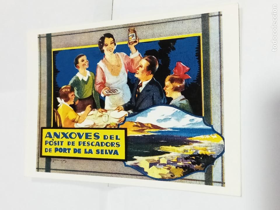 Postcards: TARJETA POSTAL. PUBLICIDAD. COLECCI&Oacute;N CARLOS VELASCO. ANXOVES DE PORT DE LA SELVA