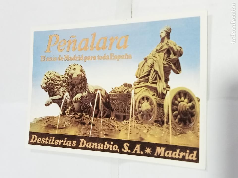 Postcards: TARJETA POSTAL. PUBLICIDAD. COLECCI&Oacute;N CARLOS VELASCO. AN&Iacute;S PE&Ntilde;ALARA. DESTILER&Iacute;AS DANUBIO