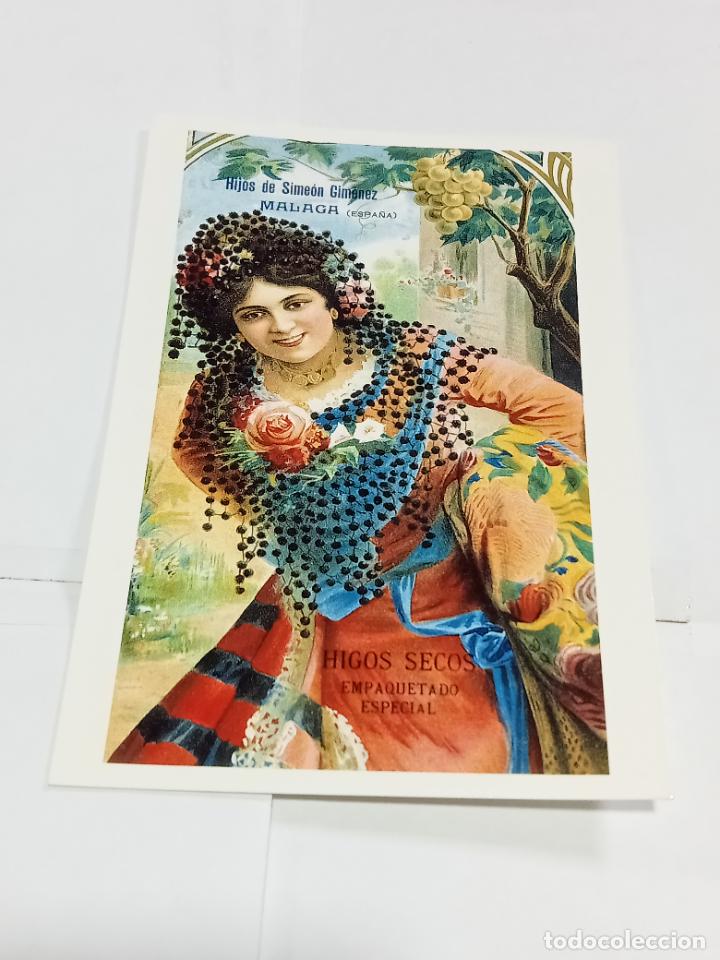 Postcards: TARJETA POSTAL. PUBLICIDAD. COLECCI&Oacute;N CARLOS VELASCO. HIJOS DE SIME&Oacute;N GIMENEZ, HIGOS SECOS