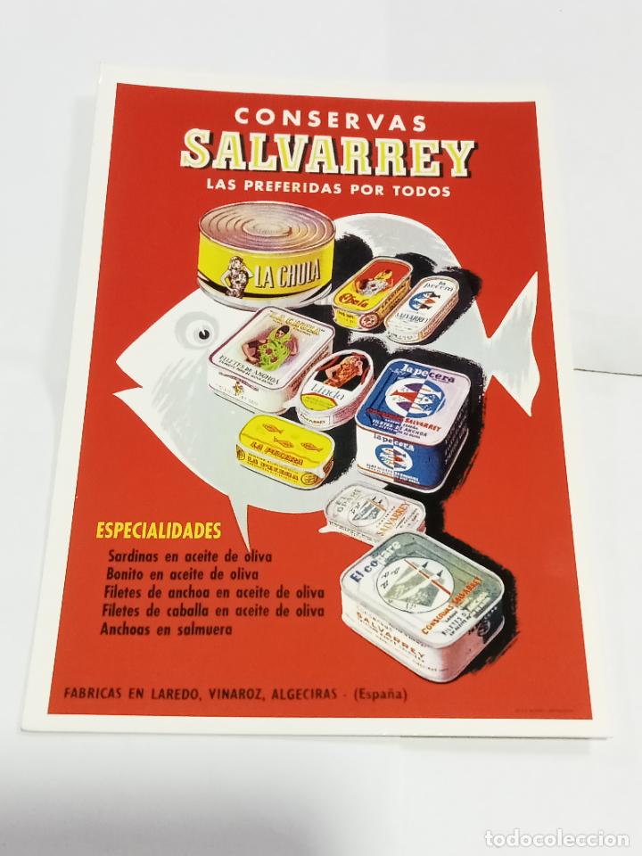 Cartes Postales: TARJETA POSTAL. PUBLICIDAD. COLECCI&Oacute;N CARLOS VELASCO. CONSERVAS SALVARREY