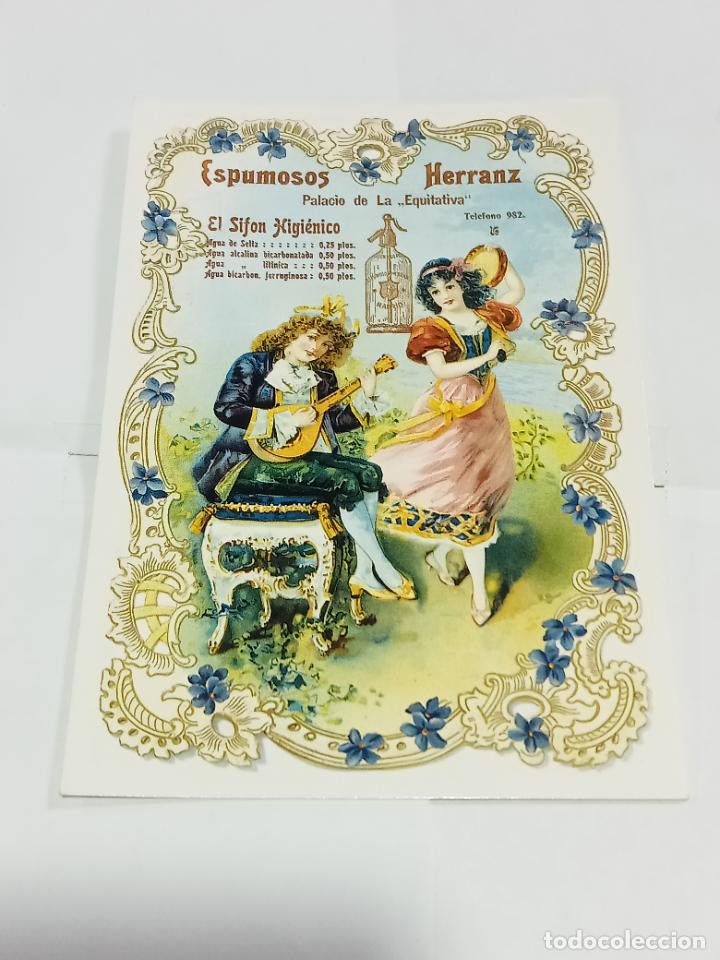Cartes Postales: TARJETA POSTAL. PUBLICIDAD. COLECCI&Oacute;N CARLOS VELASCO. ESPUMOSOS HERRANZ