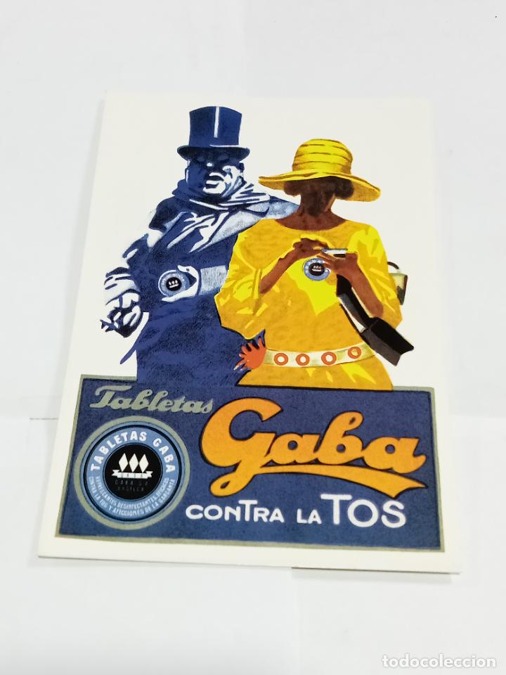Cartes Postales: TARJETA POSTAL. PUBLICIDAD. COLECCI&Oacute;N CARLOS VELASCO. TABLETAS CONTRA LA TOS GABA