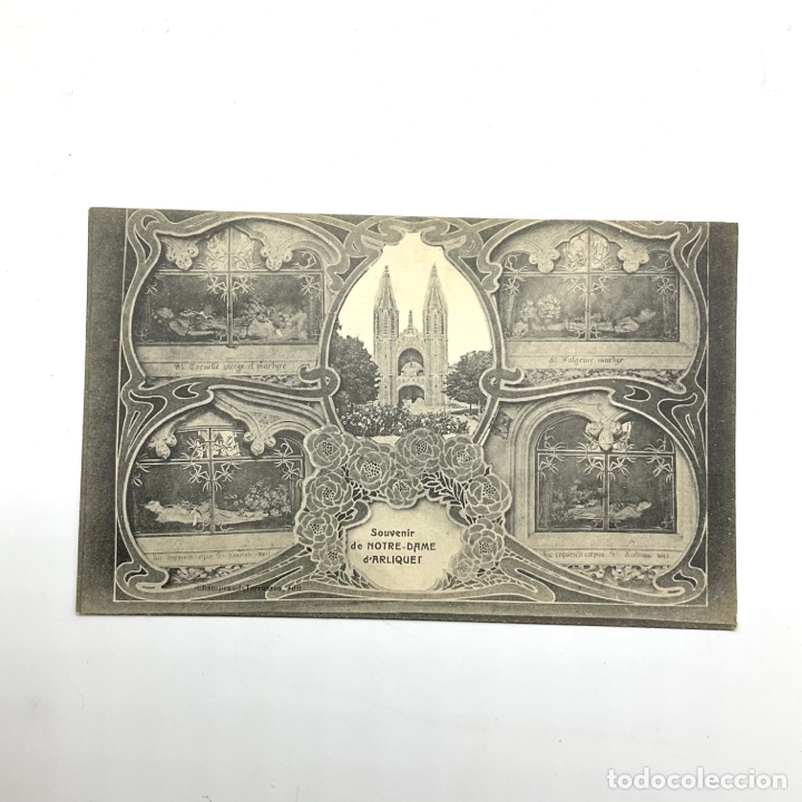 Cartoline: Preciosa antigua postal Francia - SOUVENIR NOTRE DAME D&rsquo;ARLIQUET - Escrito 1916 - Carte Postale