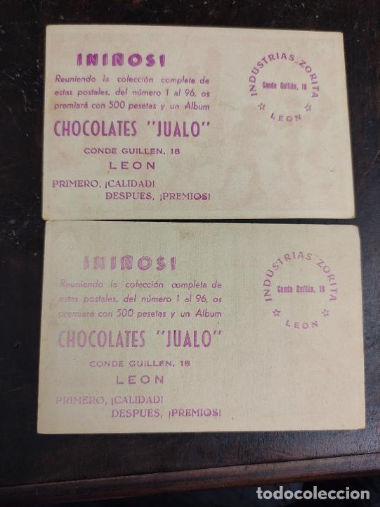 Postales: 12 y 75 - CHOCOLATES JUALO - LEON - Foto 2