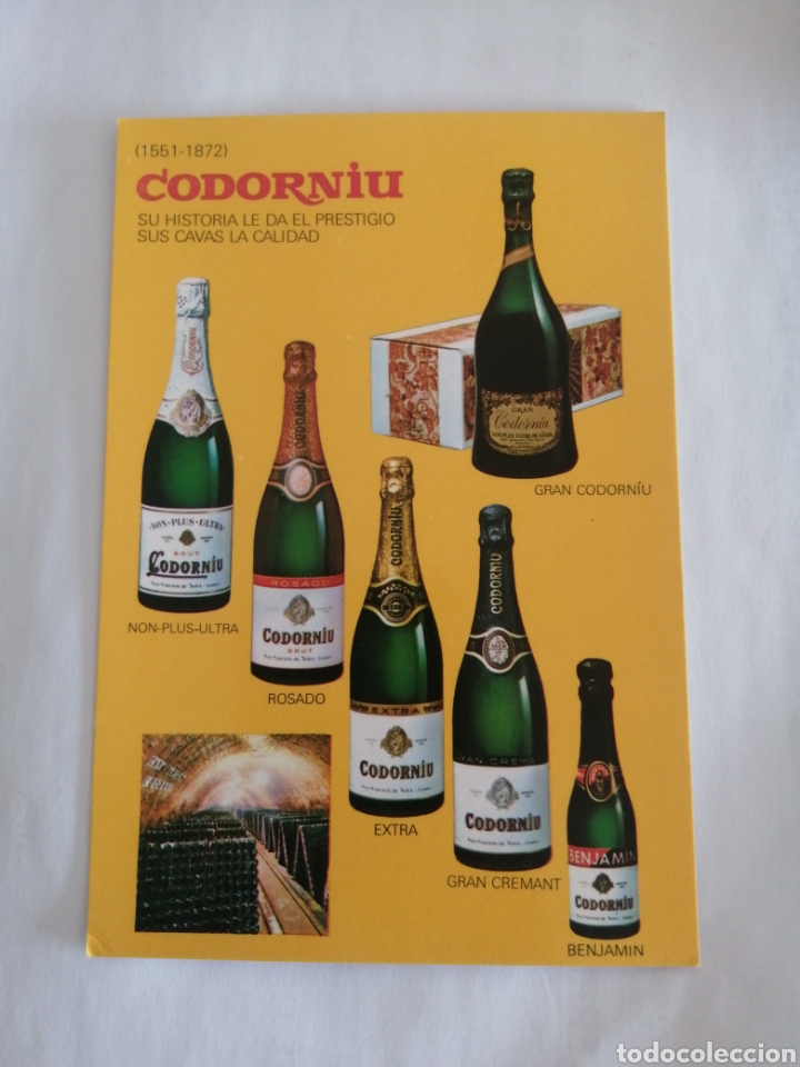 Postales: Postal publicitaria cava codorniu 1976 - Foto 1