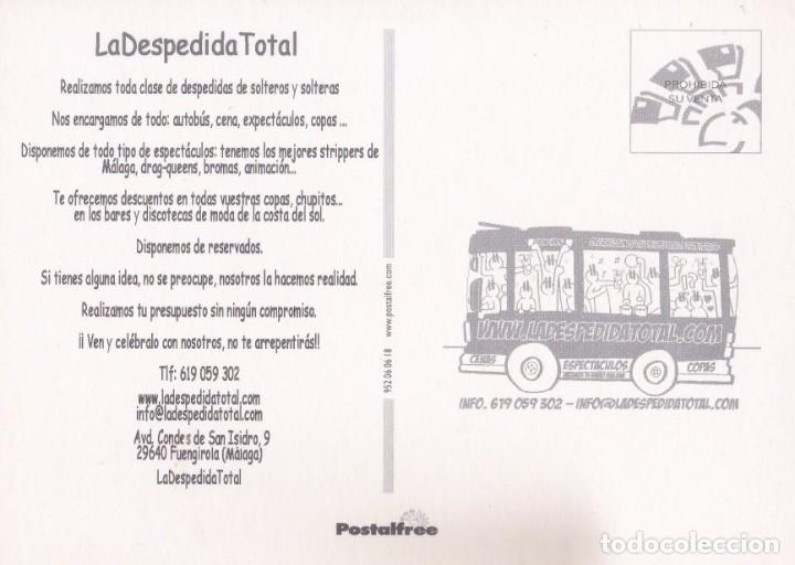 Postales: LA DESPEDIDA TOTAL. MALAGA - POSTALFREE - Foto 2