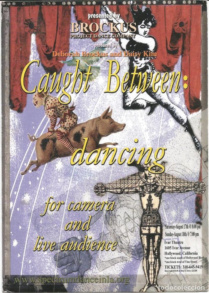 Postais: [POSTAL PUBLICITARIA] Caught Between Dancing. Ivar Theatre. Hollywood. Calif. USA (sin circular)