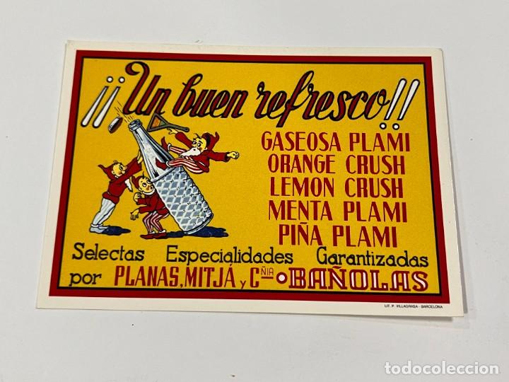 Cartes Postales: TARJETA POSTAL. PUBLICIDAD. N&ordm; AM3347 - REFRESCOS PLAMI Y CRUSH. EDICIONES AM