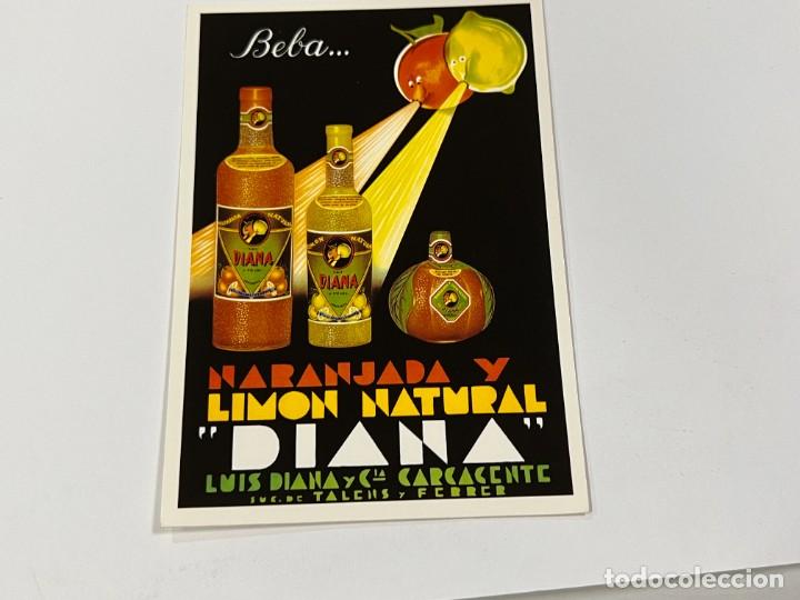 Cartes Postales: TARJETA POSTAL. PUBLICIDAD. N&ordm; AM3254 - NARANJADA Y LIM&Oacute;N. NATURAL DIANA. EDICIONES AM