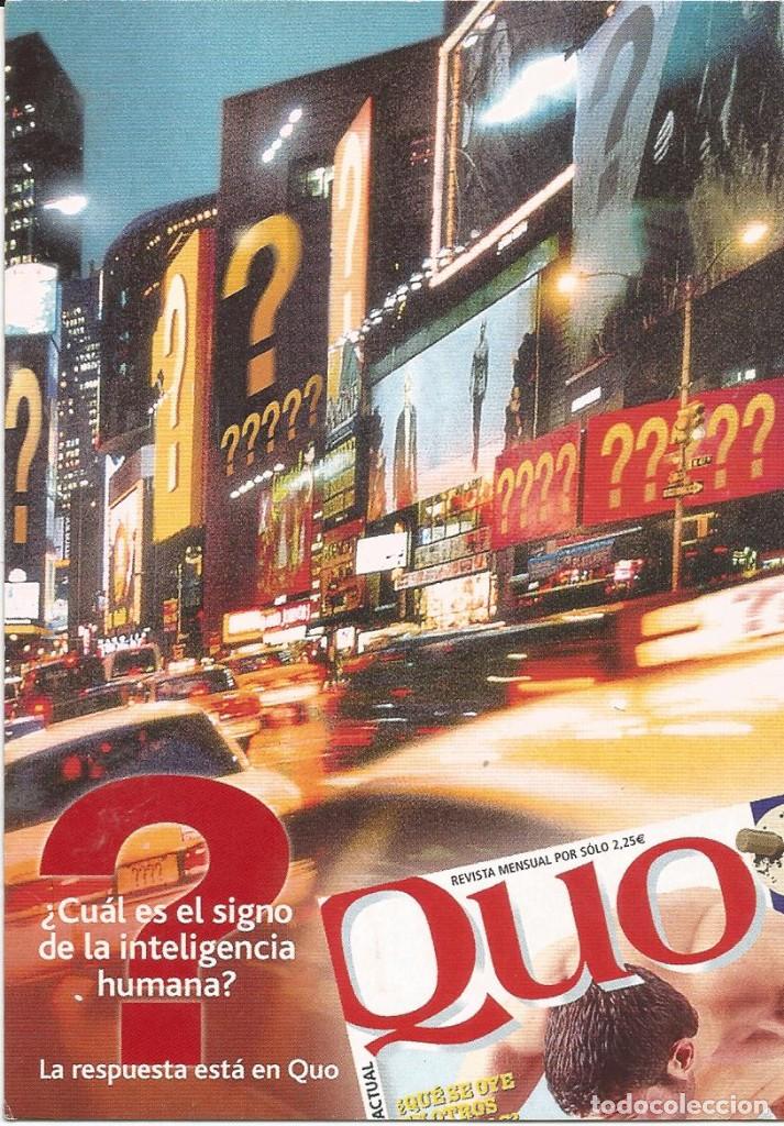 Postais: [POSTAL PUBLICITARIA] Cu&aacute;l es el signo de la inteligencia humana. Revista Quo (sin circular)