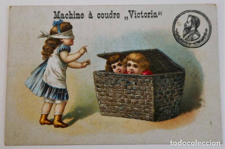 Postcards: ANTIGUA POSTAL MACHINE A COUDRE VICTORIA