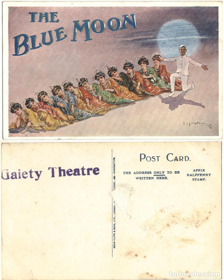Cartes Postales: The Blue Moon (Gaiety Theatre_David Allen & Sons. Illustr. E. P. Kinsella