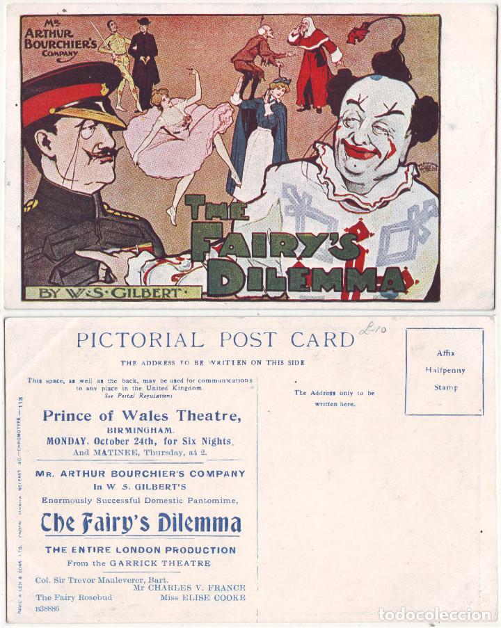 Postcards: Fairy's Dilemma, by Arthur Bourchier (Prince of Wales Theatre, Birmingham)_David Allen & Sons