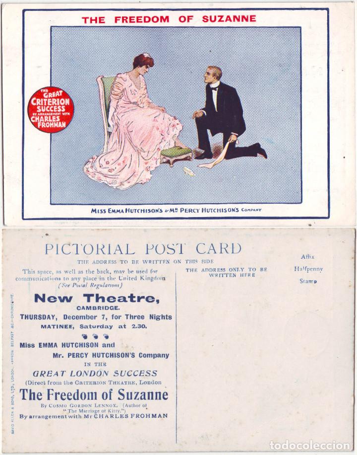 Postcards: Freedom of Suzanne, by Cosmo Gordon Lennox (New Theatre, Cambridge)_David Allen & Sons (Chromotype)