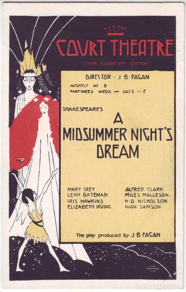 Cartoline: Midsummer Night's Dream, A (Court Theatre)_David Allen & Sons