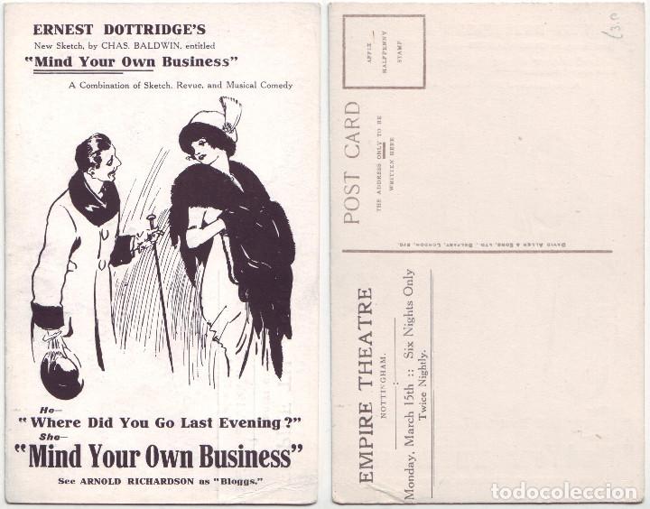 Cartoline: Mind Tour Own Business (Empire Theatre, Nottingham)_David Allen & Sons