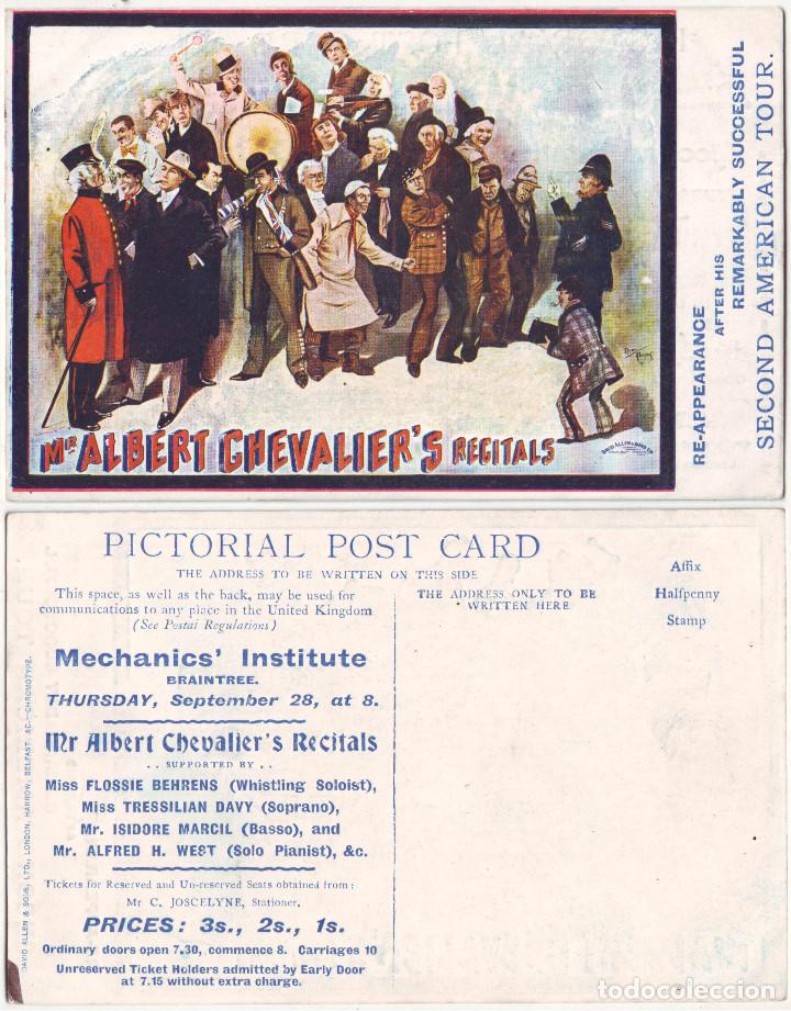 Postales: Mr Albert Chevalier's Recitals (Mechanics' Institute, Braintree)_David Allen & Sons