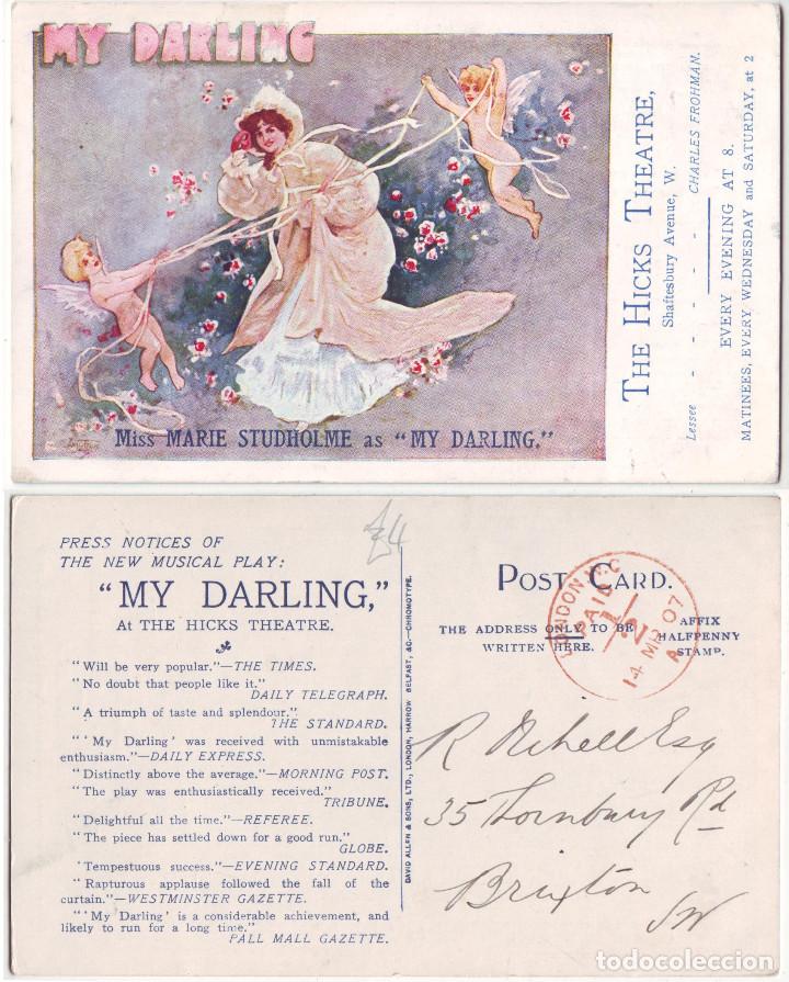Postales: My Darling (Hicks Theatre)_David Allen & Sons