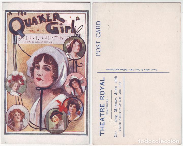 Postcards: Quaker Girl, The (Theatre Royal, Blackburs)_David Allen & Sons