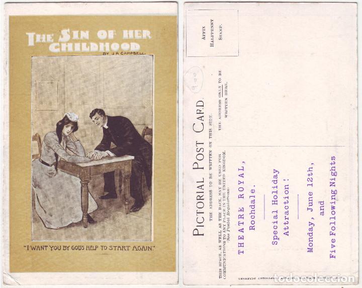 Cartes Postales: Sin of Her Childhood, The (Theatre Royal, Rochdale)_David Allen & Sons