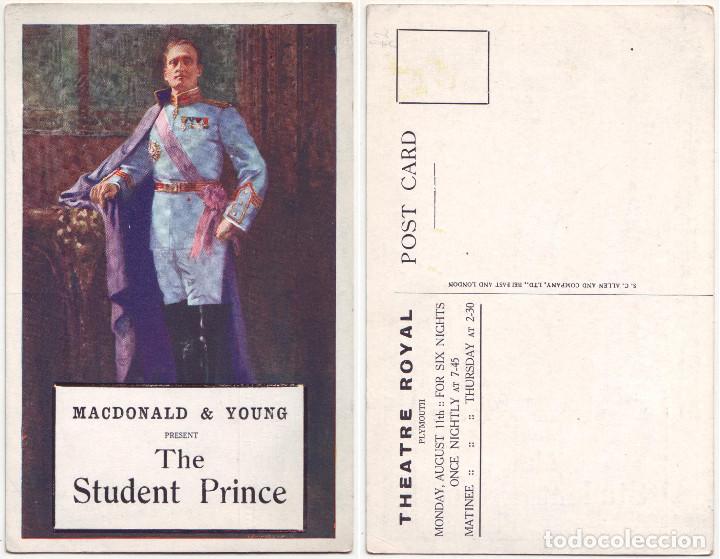 Postcards: Student Prince, The (Theatre Royal, Plymouth)_David Allen & Sons
