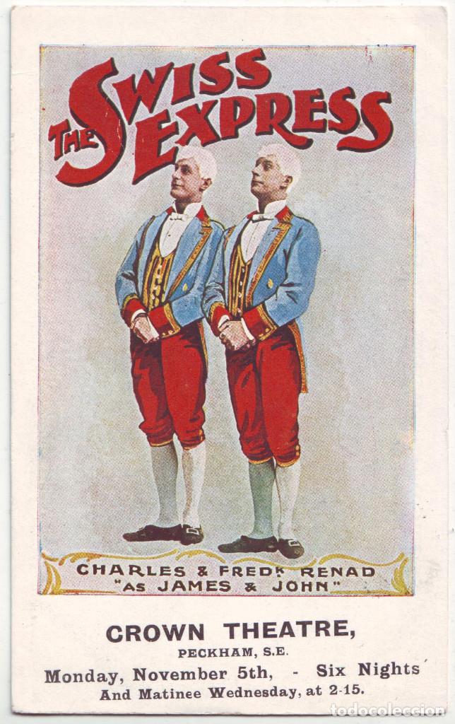 Cartes Postales: Swiss Express, The (Crown Theatre, Peckham)_David Allen & Sons