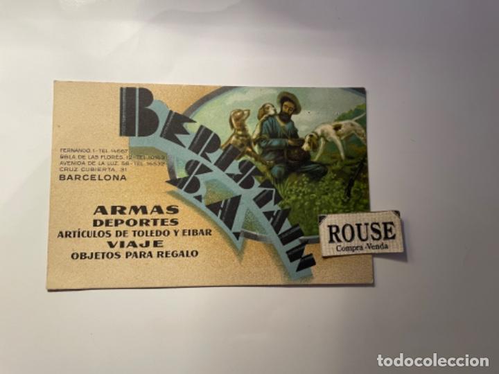 Postcards: ANTIGUA POSTAL - PUBLICITARIA BERISTAIN S.A. ARMAS DEPORTES ARTICULOS DE TOLEDO Y EIBAR VIAJE OBJETO