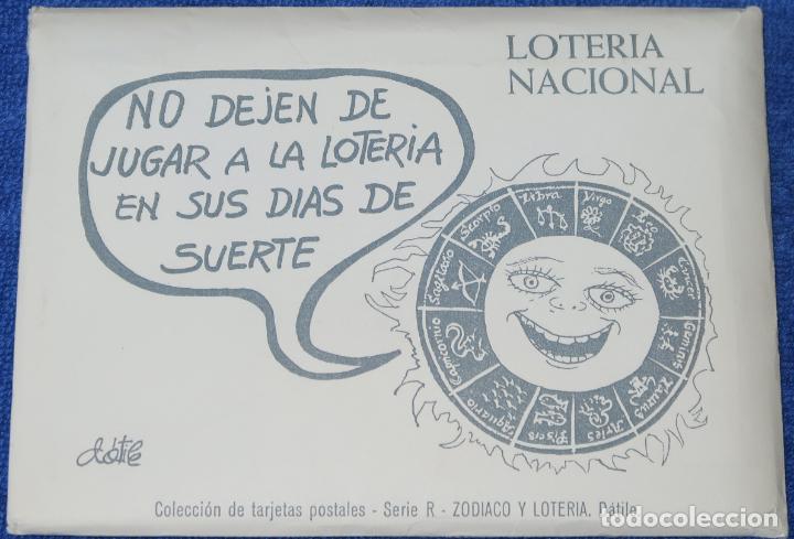 Postkarten: Loter&iacute;a Nacional - Serie R - Colecci&oacute;n Zodiaco y Loter&iacute;a - D&aacute;tile (1981) &iexcl;Impecables!