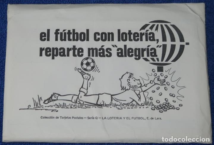 Postkarten: Loter&iacute;a Nacional - Serie Q - La loter&iacute;a y el Futbol - E. De Lara (1981) &iexcl;Impecables!