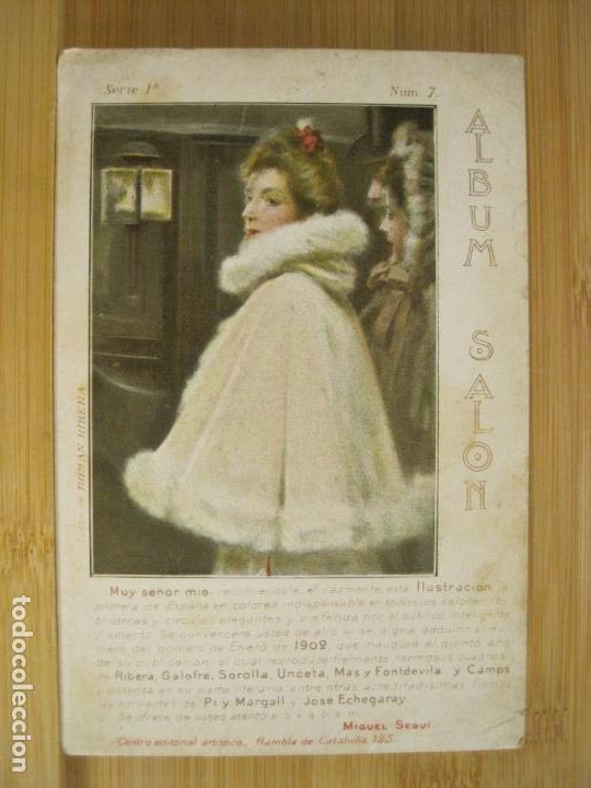 Postkarten: ALBUM SALON-SERIE 1 NUMERO 7-ROMAN RIBERA-POSTAL ANTIGUA-(97.069)