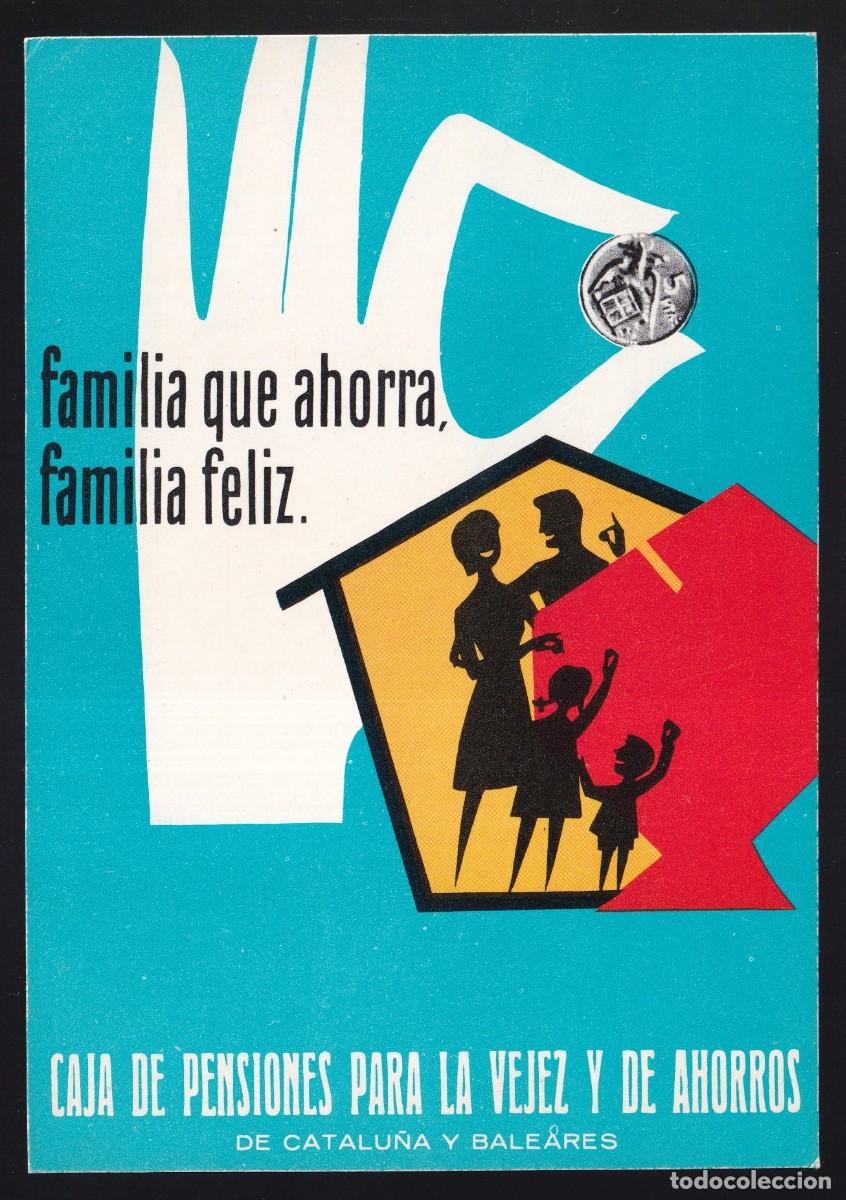 Cartes Postales: Caja de Pensiones para la Vejez y el Ahorros de Catalu&ntilde;a y Baleares. *Familia que ahorra...* Nueva.