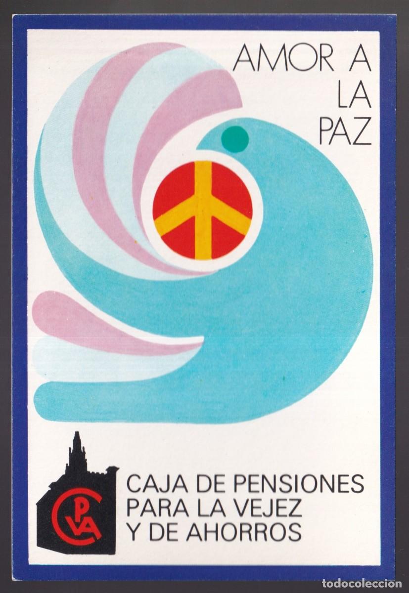 Cartes Postales: Caja de Pensiones para la Vejez y el Ahorros. *Amor a la Paz* Nueva.
