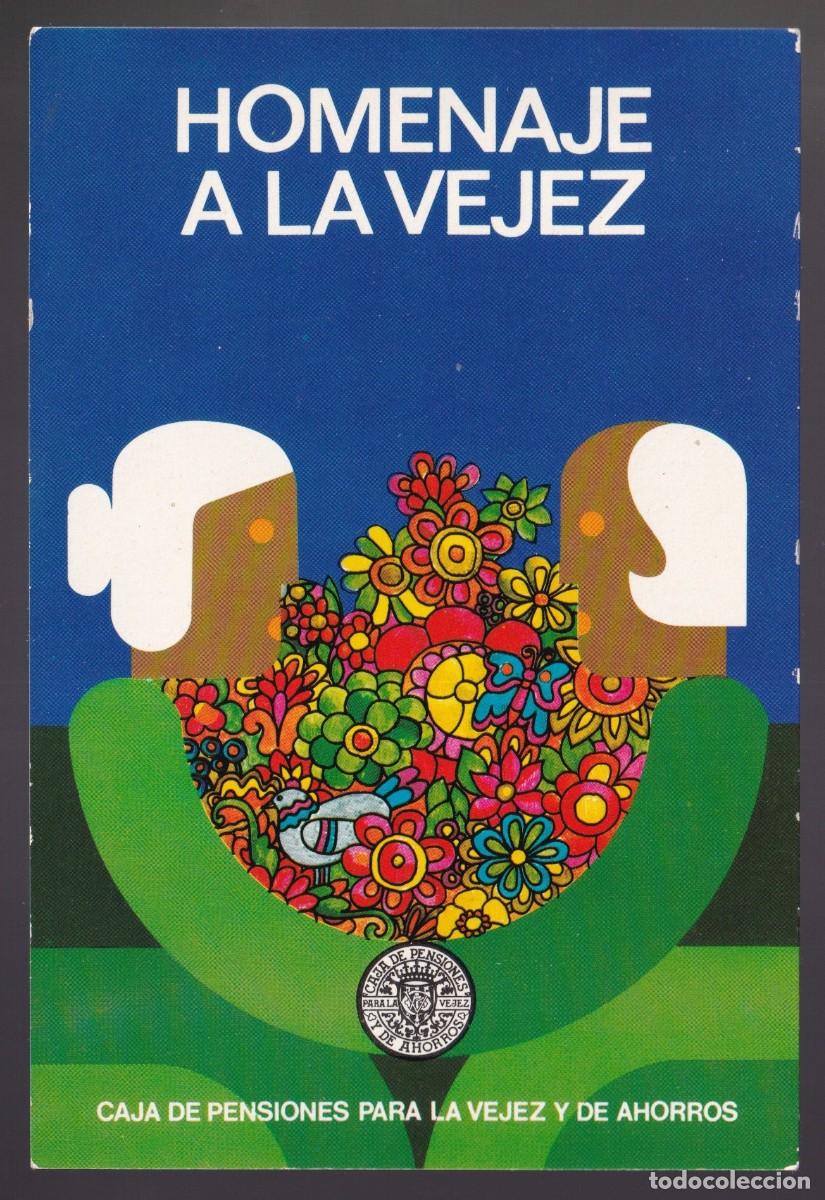 Cartes Postales: Caja de Pensiones para la Vejez y el Ahorros. *Homenaje a la Vejez* Nueva.