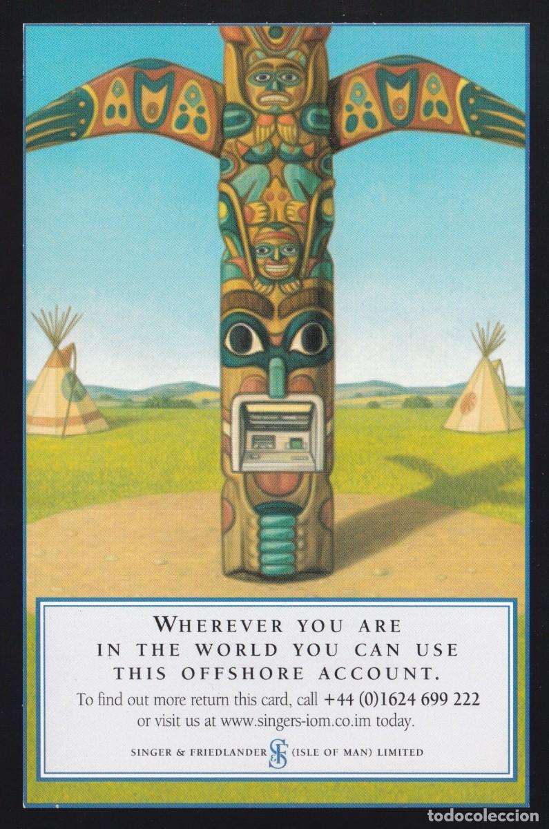 Cartes Postales: U.K. Isla de Man. Banco *Singer & Friedlander* Nueva.