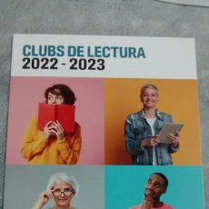 Postales: POSTAL PUBLICITARIA CLUBS DE LECTURA 2022-2023. BIBLIOTEQUES DE BARCELONA(A4). Lote 366192756