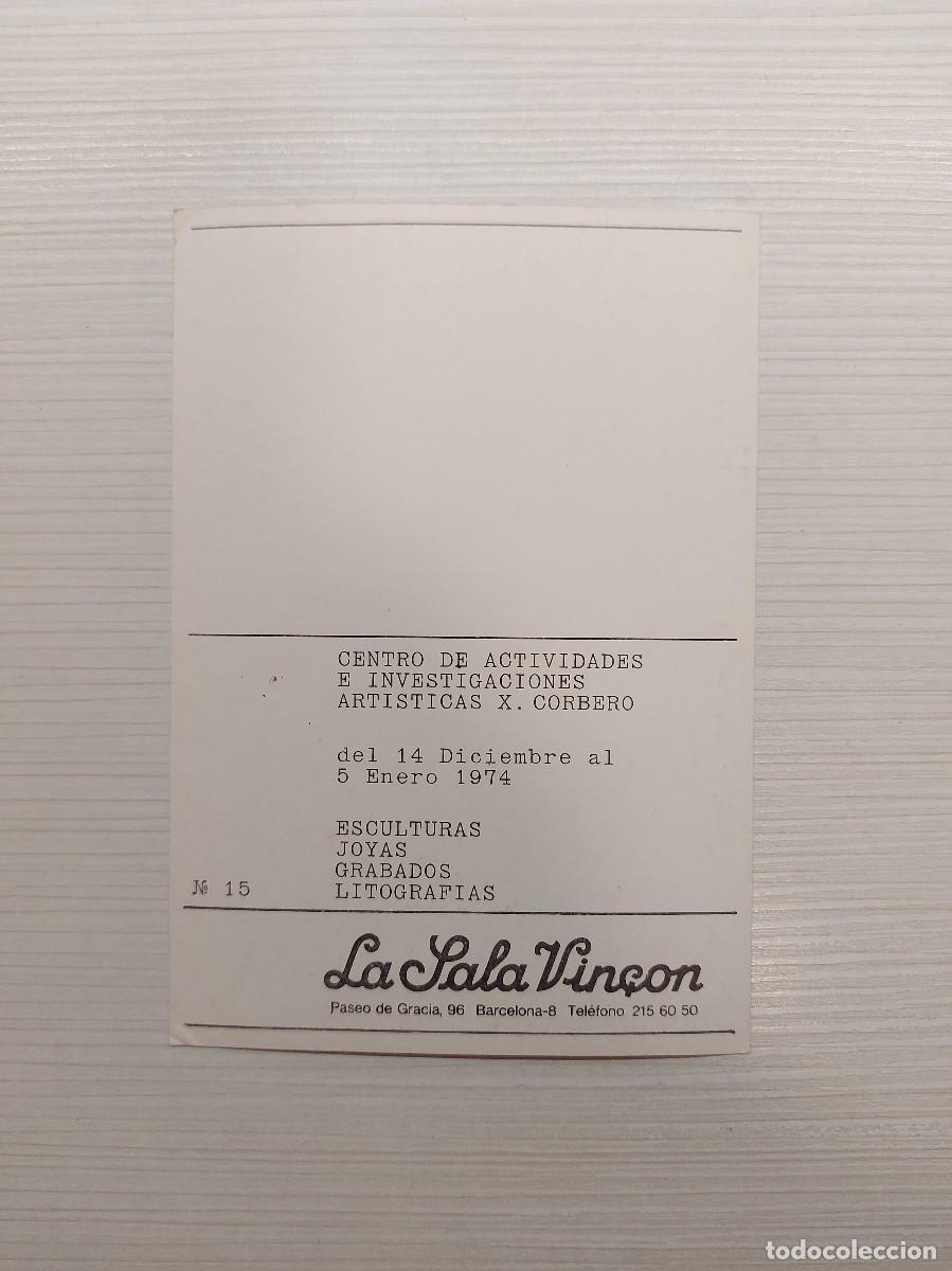 Postales: VIN&Ccedil;ON, POSTAL N&Uacute;M 15, X. CORBER&Oacute;, 1974 - Foto 2