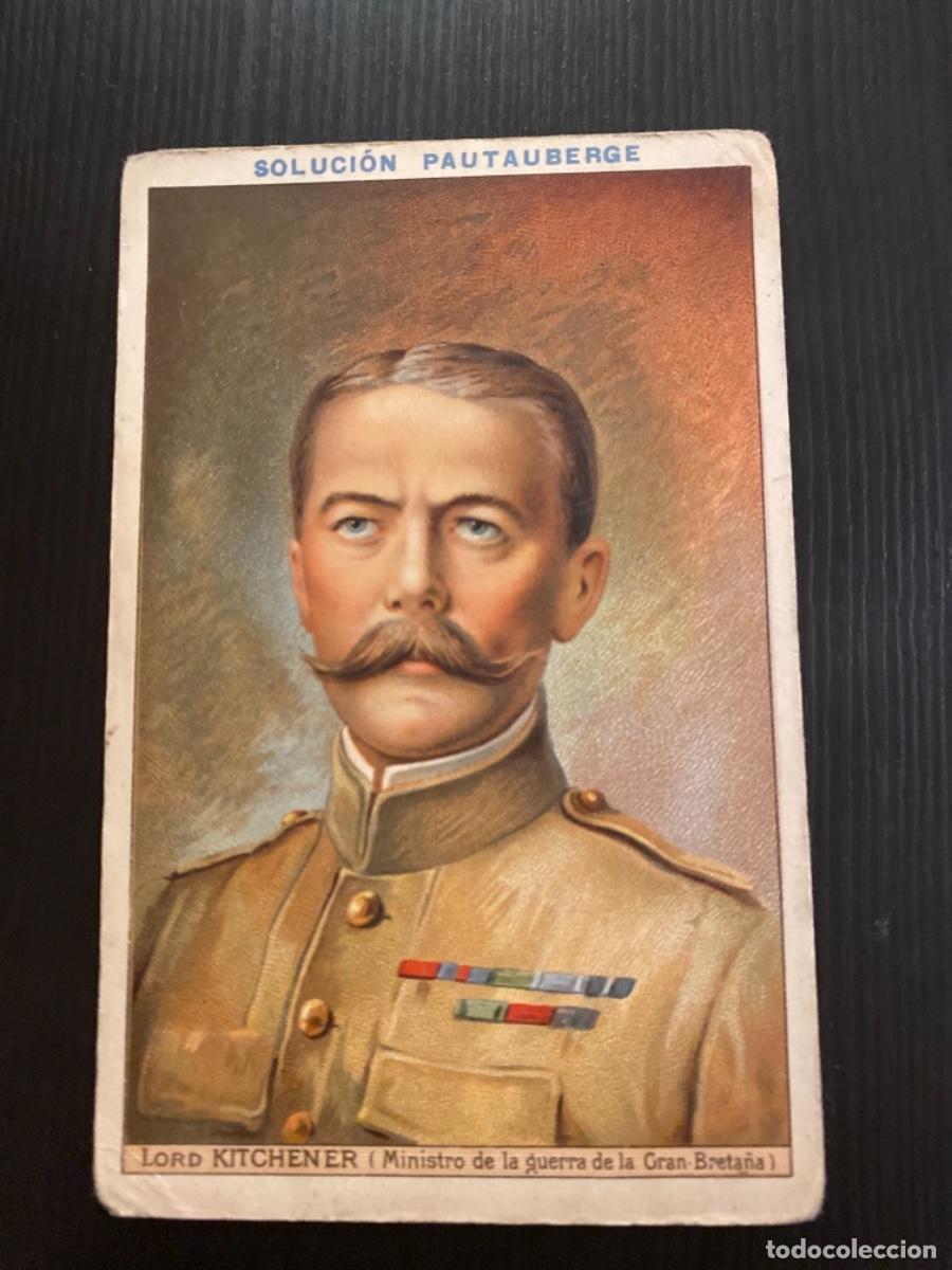 Postales: Publicidad Tarjeta militar solucion Pautaubergue Lord Kitchener ministro guerra Gran Breta&ntilde;a