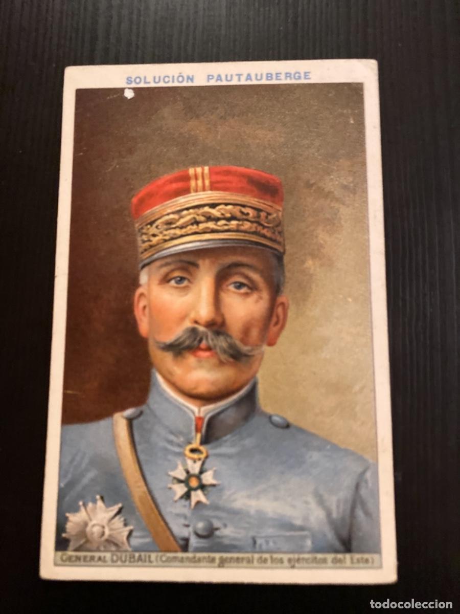 Postales: Publicidad Tarjeta militar solucion Pautaubergue General Dub&aacute;il comandante ej&eacute;rcito del Este